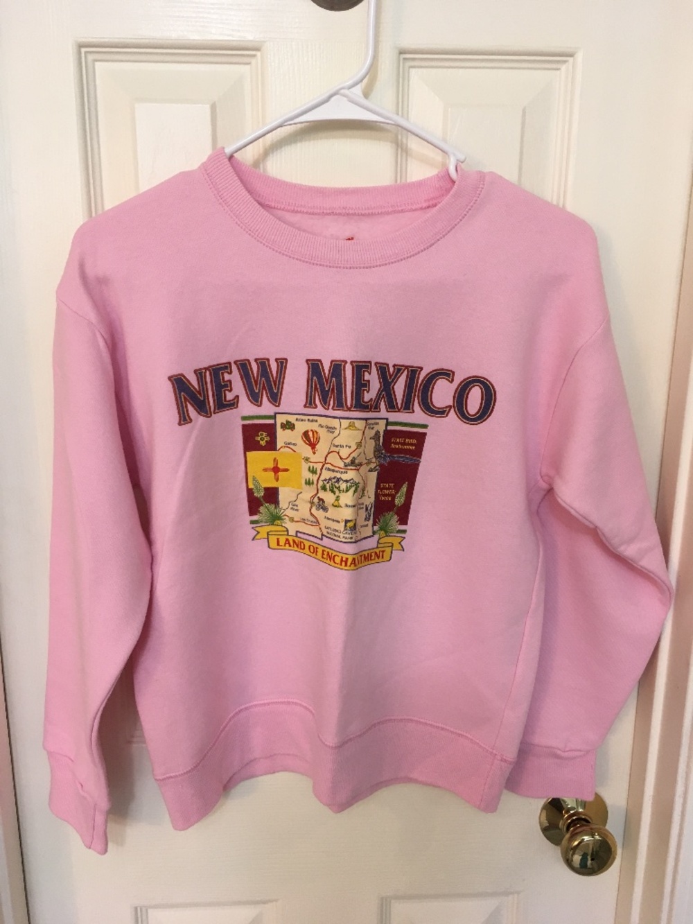 Hanes Large Girls cropped sweatshirt 80% cotton